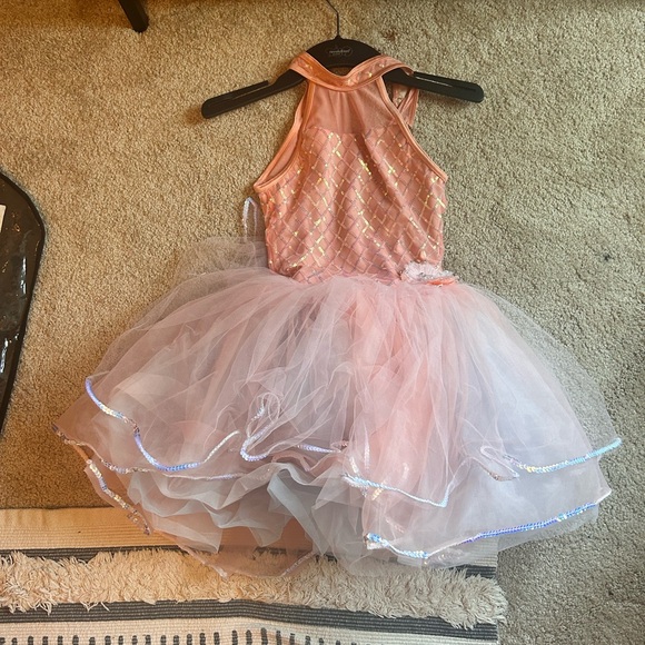 Pink Dance Tutu Costume Child 7-8 Size Ic Weissman (Worn once time) - Picture 4 of 6